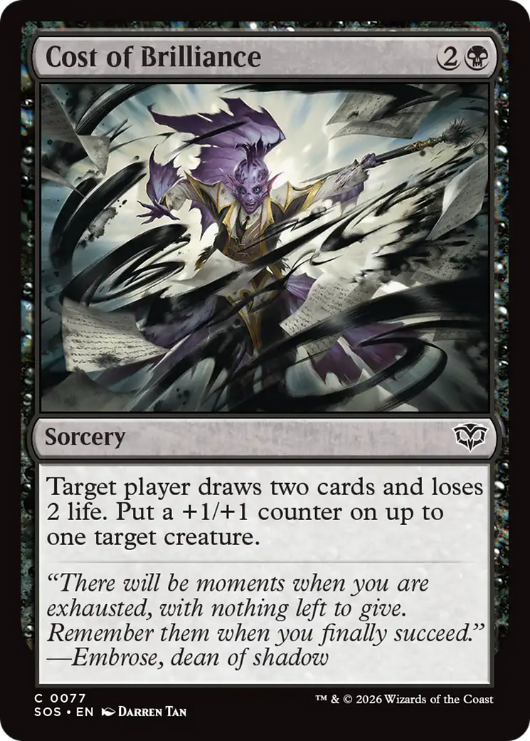Cost of Brilliance (SOS) - Foil