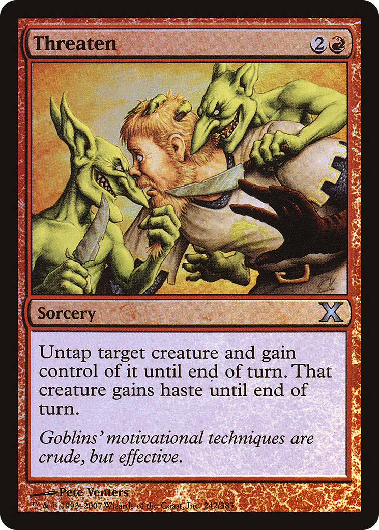Threaten - Foil