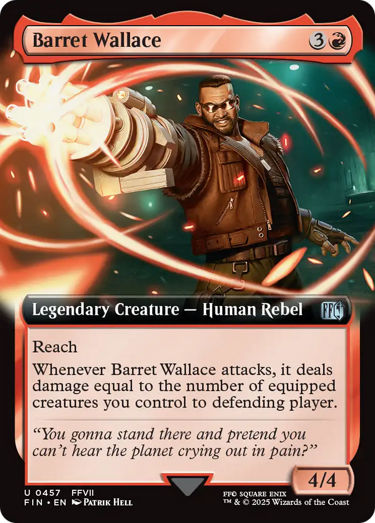Barret Wallace (0457) (Extended Art) - Foil