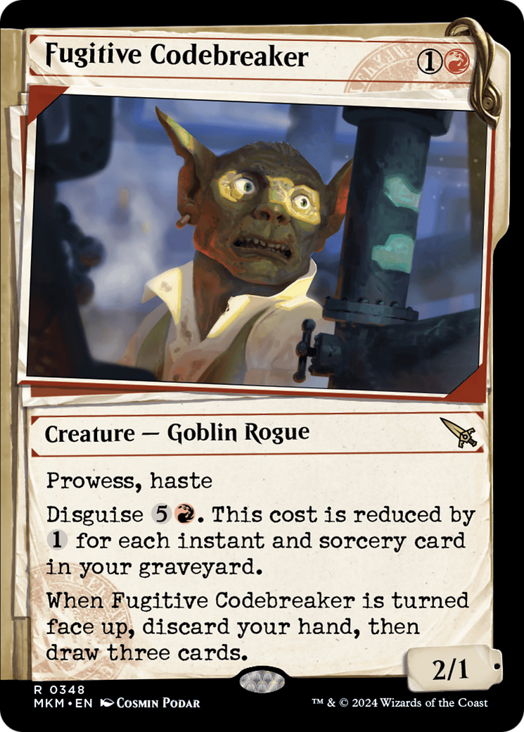 Fugitive Codebreaker (0348) (Showcase) - Foil