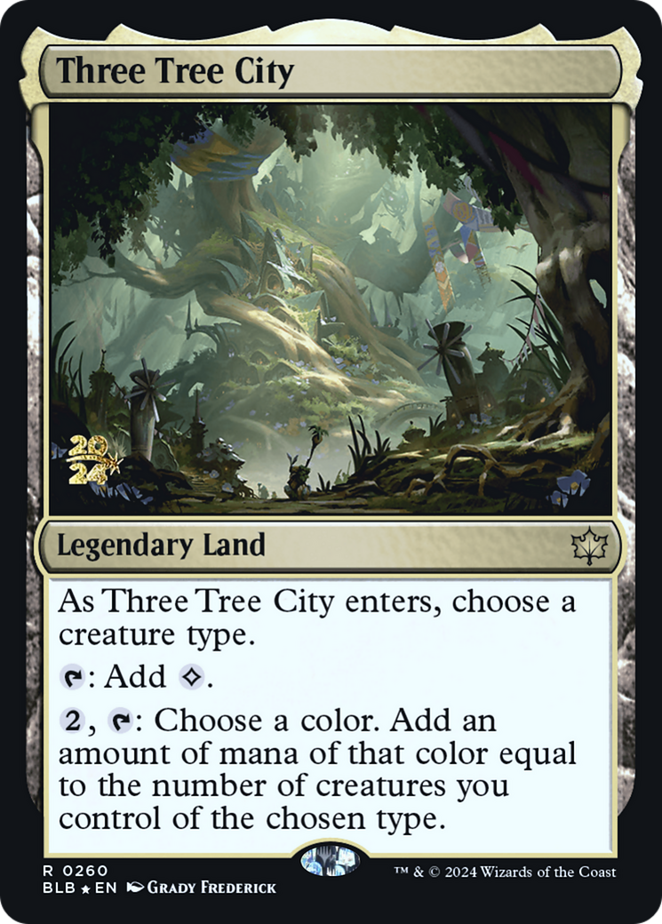 Three Tree City (0260) (Prerelease) - Foil