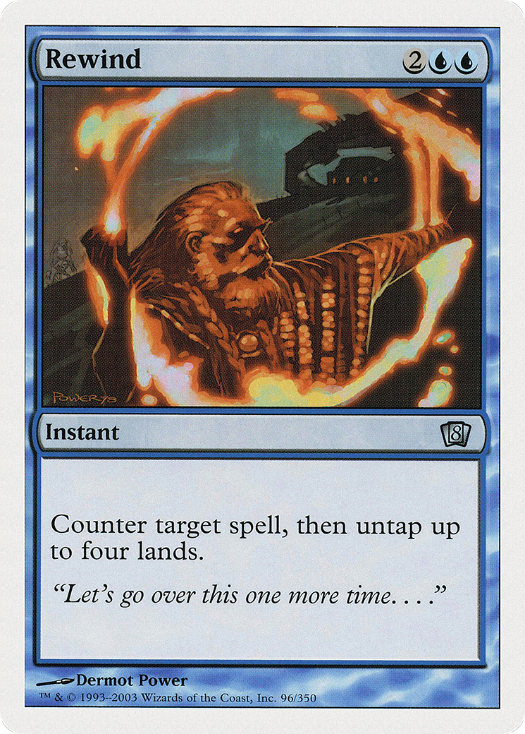 Rewind (8th Edition) (Oversized) (Box Topper Promo) (O8TH)