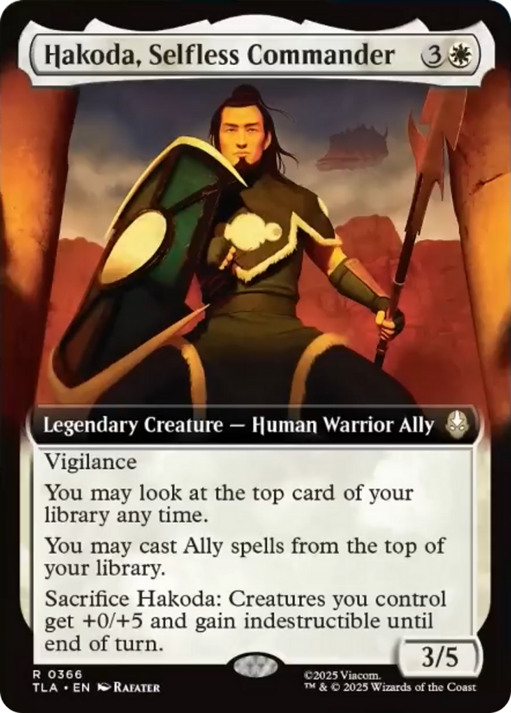 Hakoda, Selfless Commander (0366) (Extended Art) - Foil tla