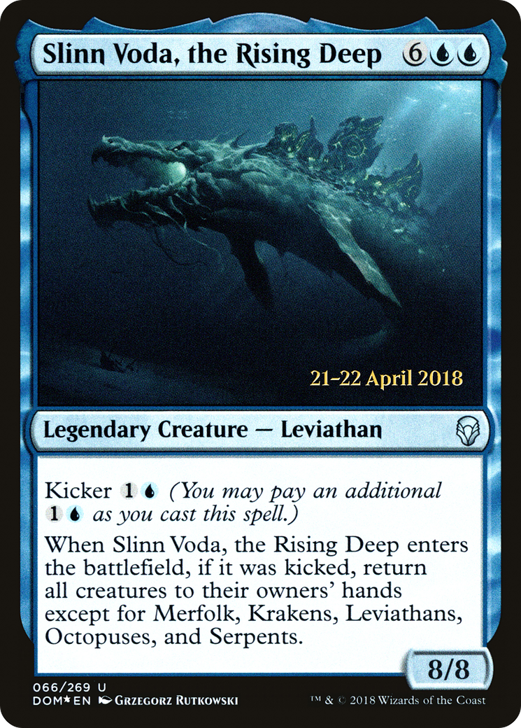 Slinn Voda, the Rising Deep (066) (Prerelease) - Foil