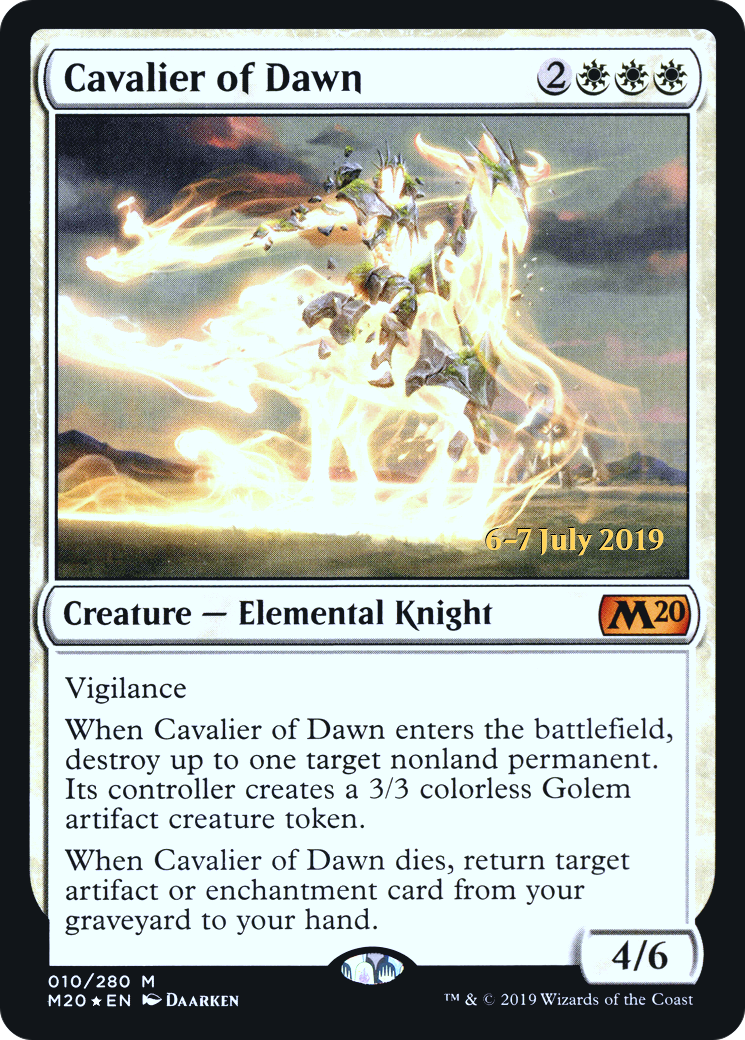 Cavalier of Dawn (010) (Prerelease) - Foil