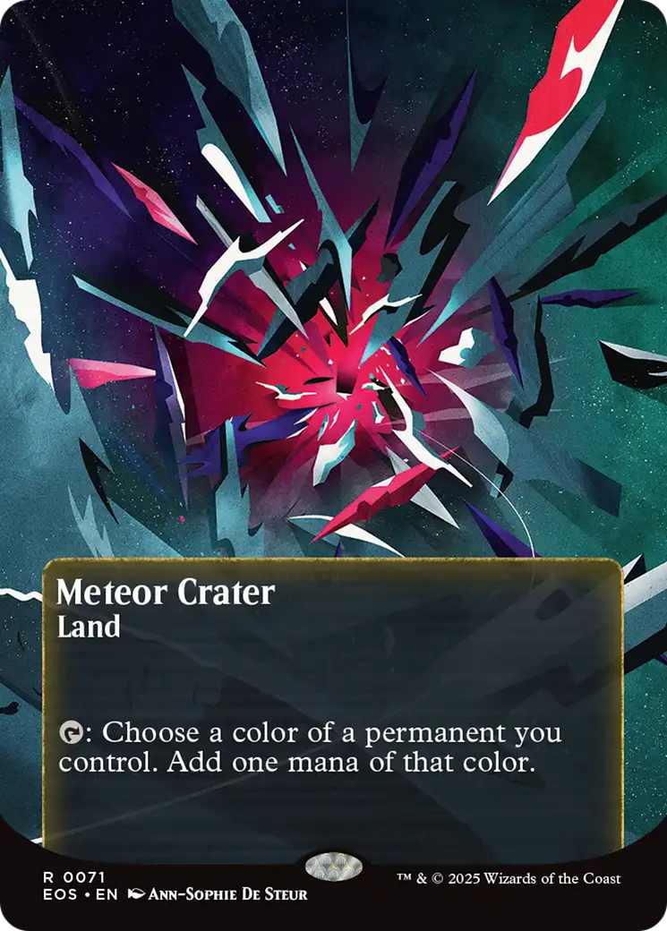 Meteor Crater (0071) (Borderless) - Foil