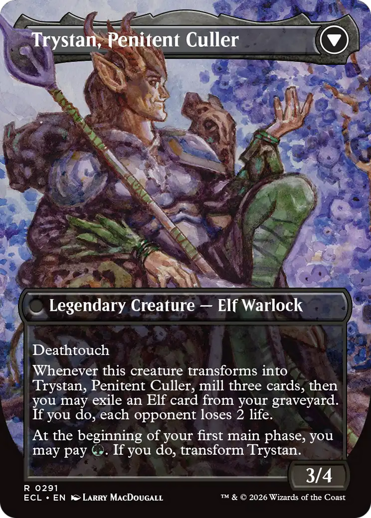 Trystan, Callous Cultivator // Trystan, Penitent Culler (0291) (Borderless) (ECL) - Foil