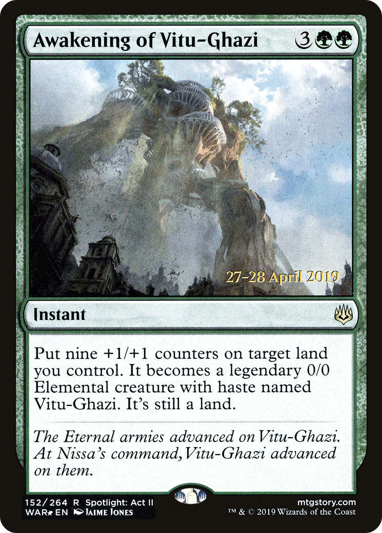 Awakening of Vitu-Ghazi (152) (Prerelease) - Foil