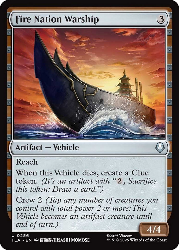 Fire Nation Warship - Foil tla