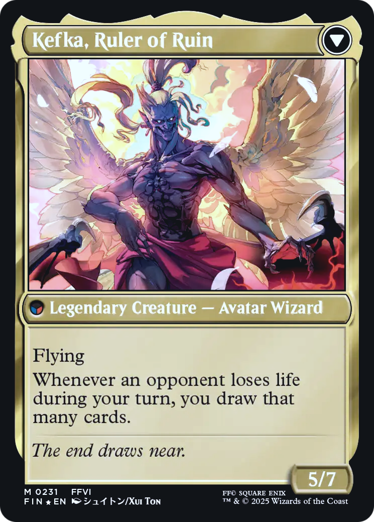 Kefka, Court Mage // Kefka, Ruler of Ruin (0231) (Prerelease) (PFIN) - Foil
