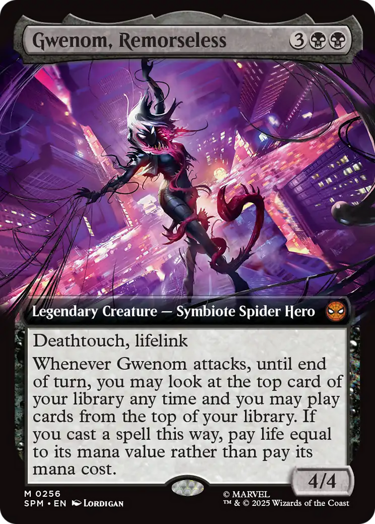 Gwenom, Remorseless (0256) (Extended Art) - Foil