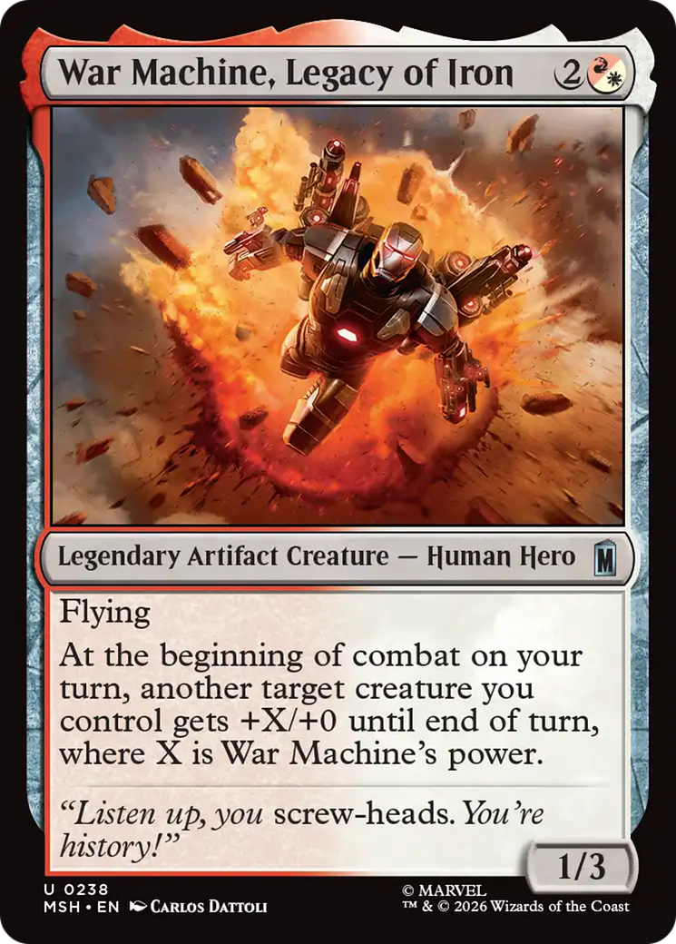 War Machine, Legacy of Iron (MSH) - Foil