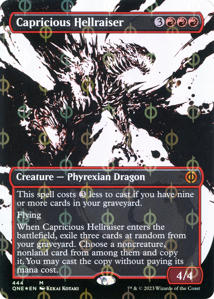 Capricious Hellraiser (444) (Borderless) (Showcase) - Compleat Foil