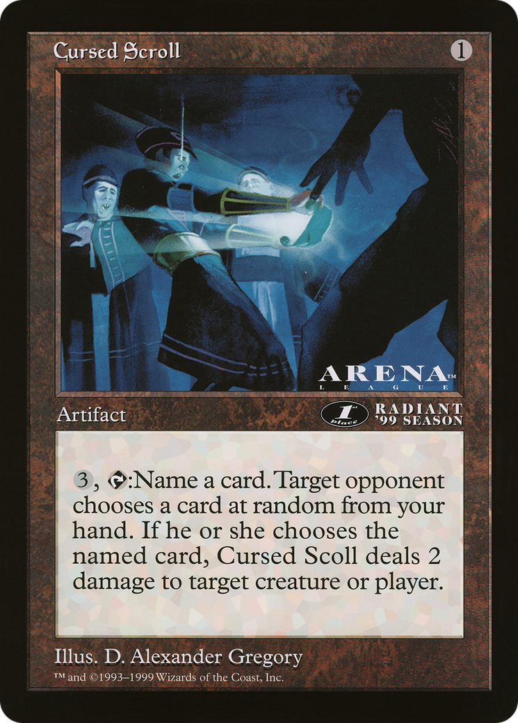 Cursed Scroll (1st Place) (Oversized) (Arena League Promo)