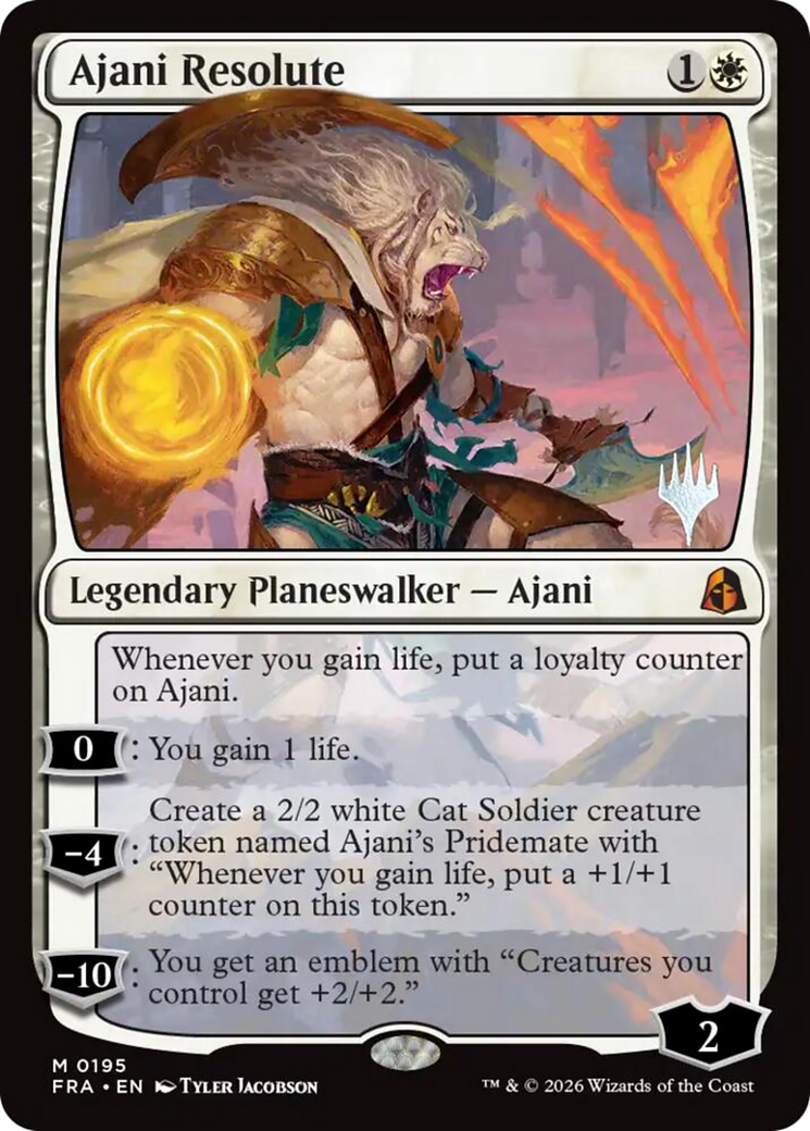 Ajani Resolute (0195) (Promo Pack) (PFRA)