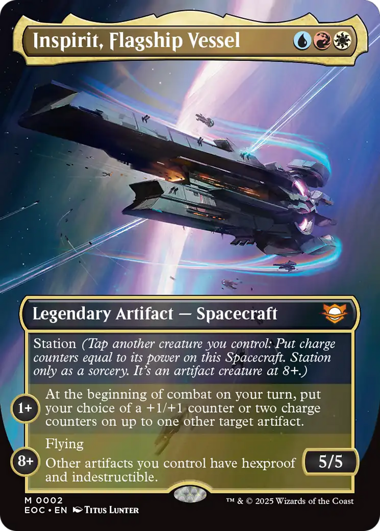Inspirit, Flagship Vessel (0002) (Borderless) - Foil