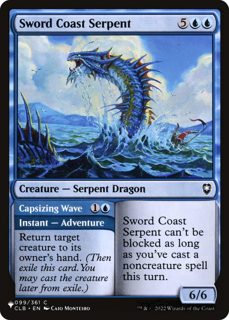 Sword Coast Serpent // Capsizing Wave (CLB-99) (PLST)