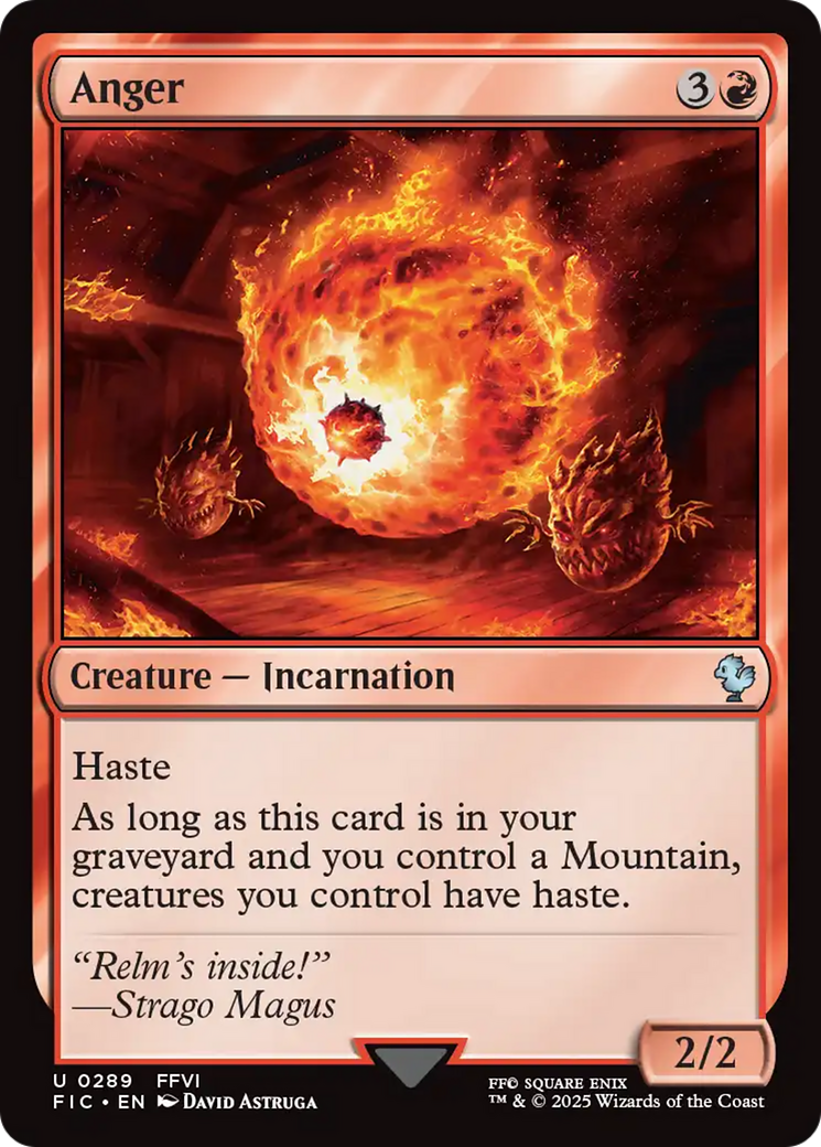 Anger - Surge Foil