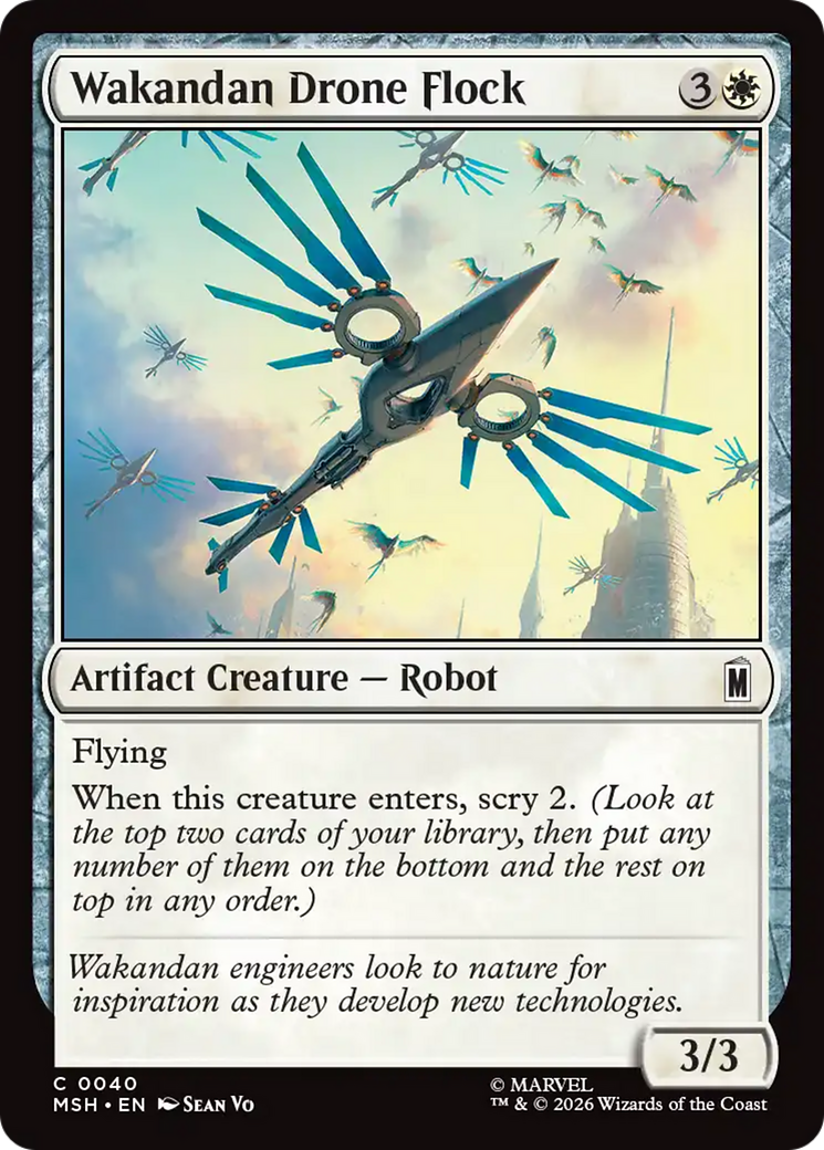 Wakandan Drone Flock (MSH) - Foil