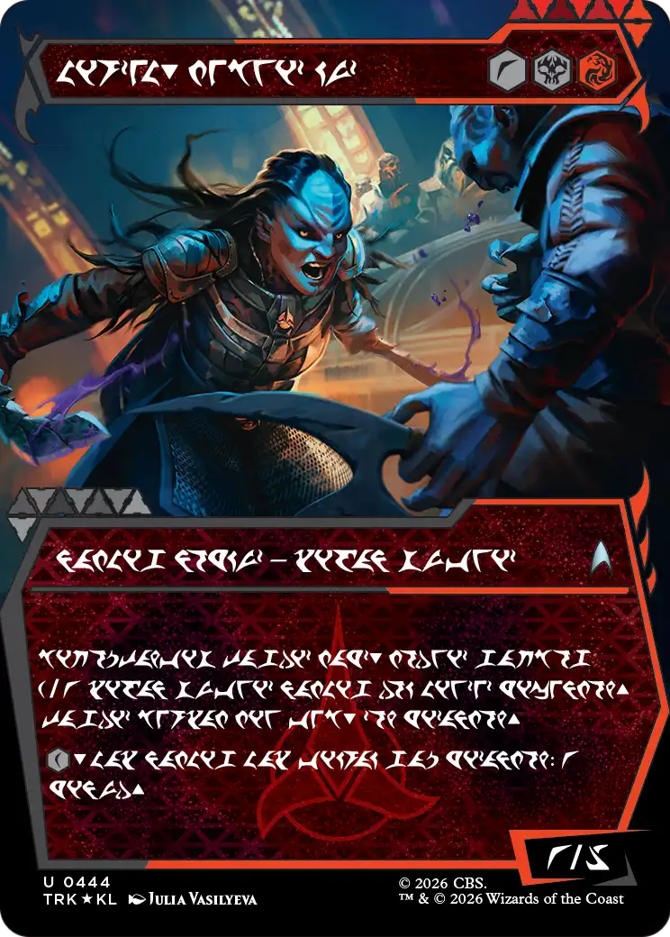 L'Rell, Fierce Visionary (0444) (Klingon Script) (Showcase) (TRK) - Surge Foil