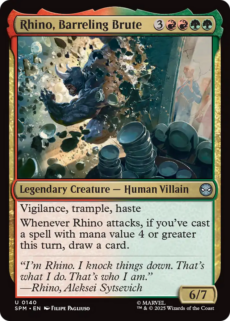 Rhino, Barreling Brute - Foil