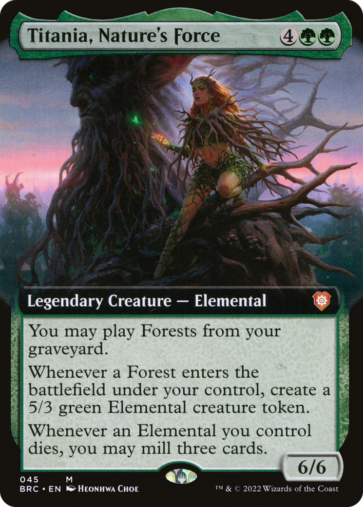 Titania, Nature's Force (045) (Extended Art) - Foil