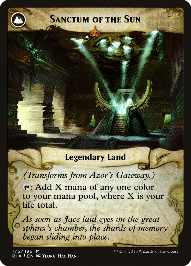 Azor's Gateway // Sanctum of the Sun (176) (Prerelease) (PRIX) - Foil