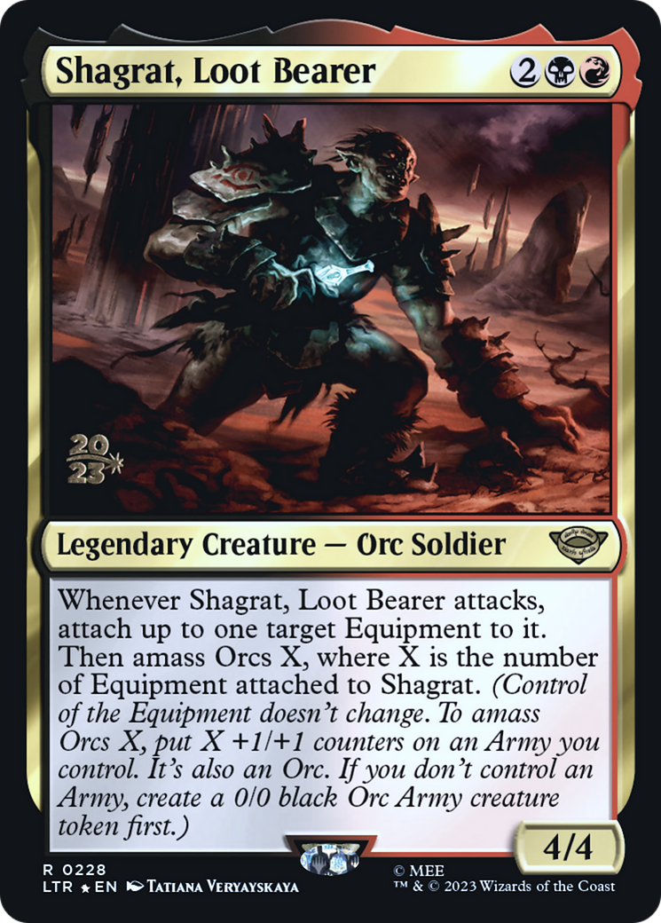 Shagrat, Loot Bearer (0228) (Prerelease) - Foil