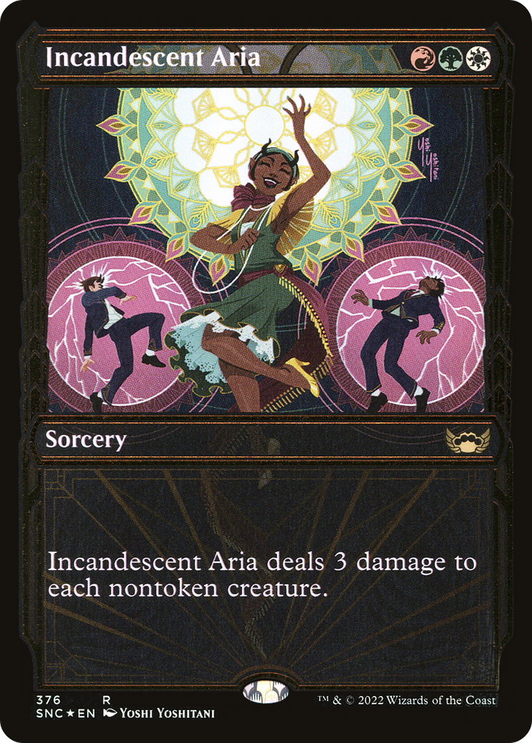 Incandescent Aria (376) (Showcase) - Gilded Foil