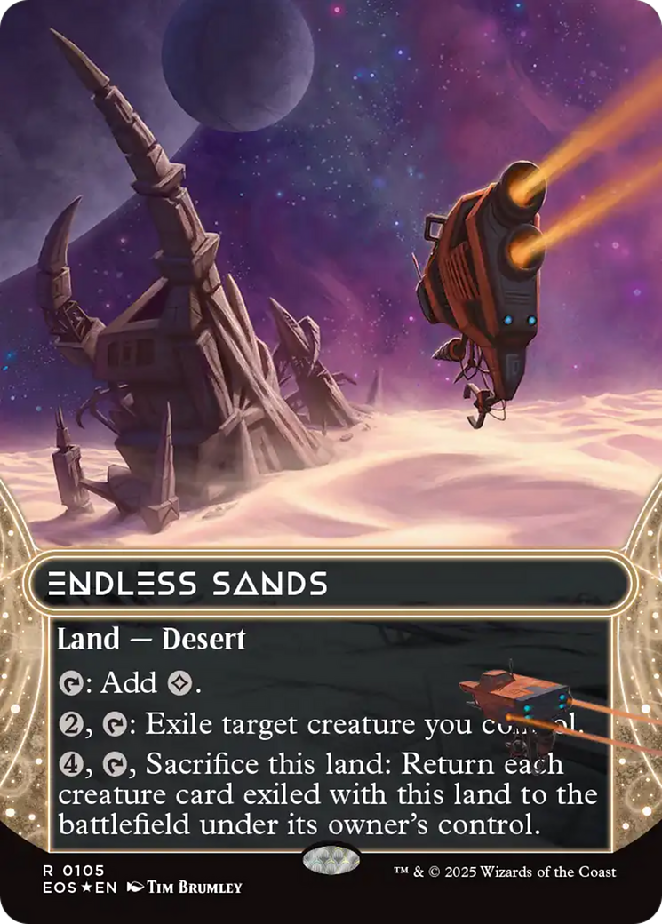 Endless Sands (0105) (Borderless) - Galaxy Foil