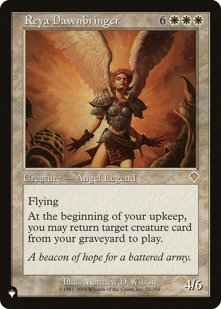 Reya Dawnbringer (INV-33) (Retro Frame) (PLST)