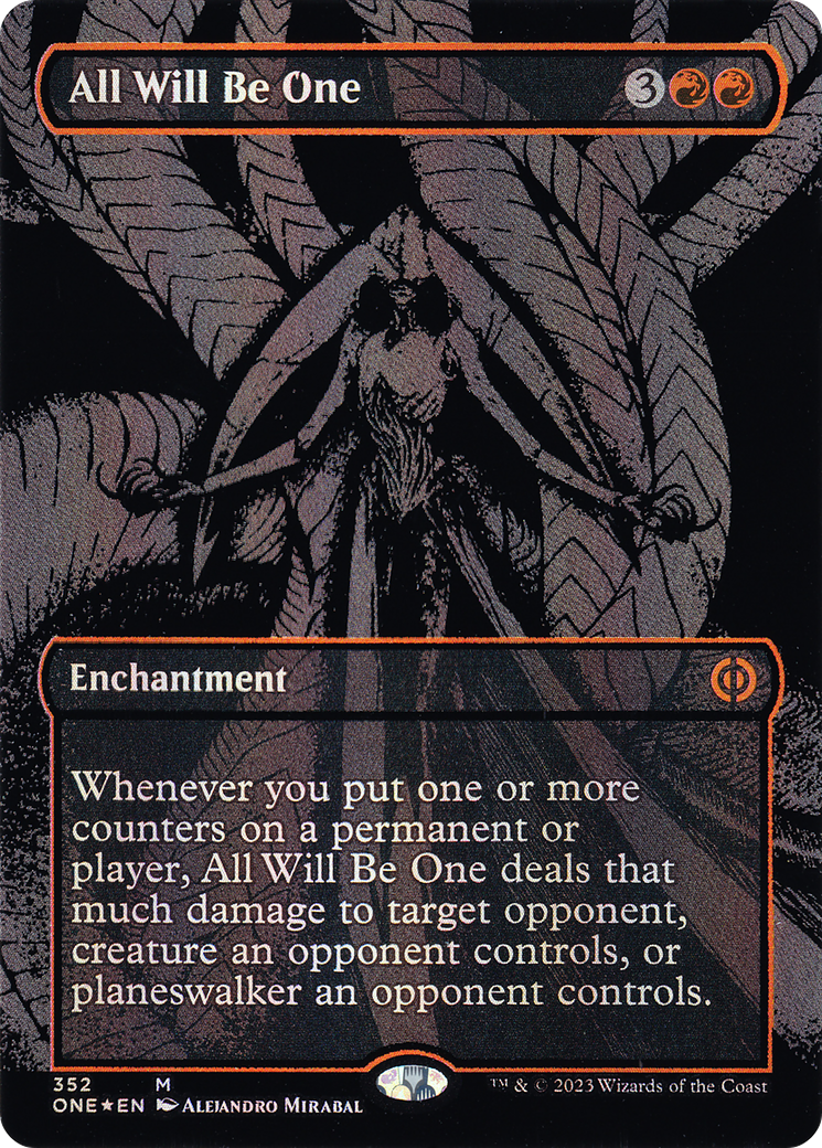 All Will Be One (352) (Borderless) - Oil Slick Raised Foil