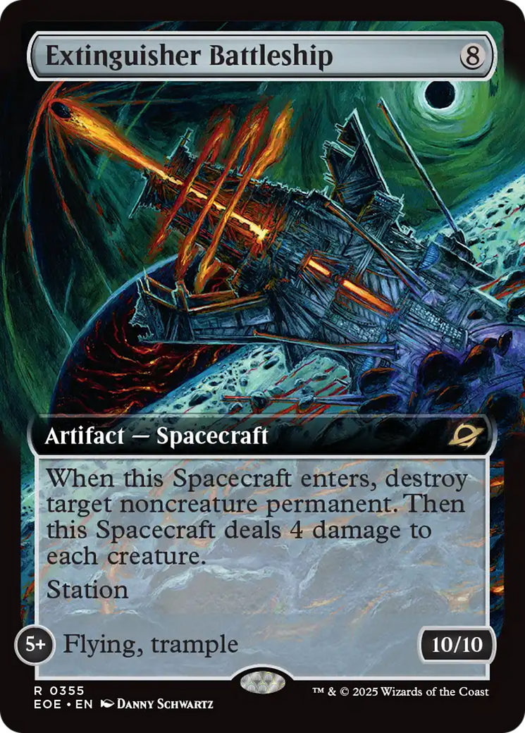 Extinguisher Battleship (0355) (Extended Art) - Foil