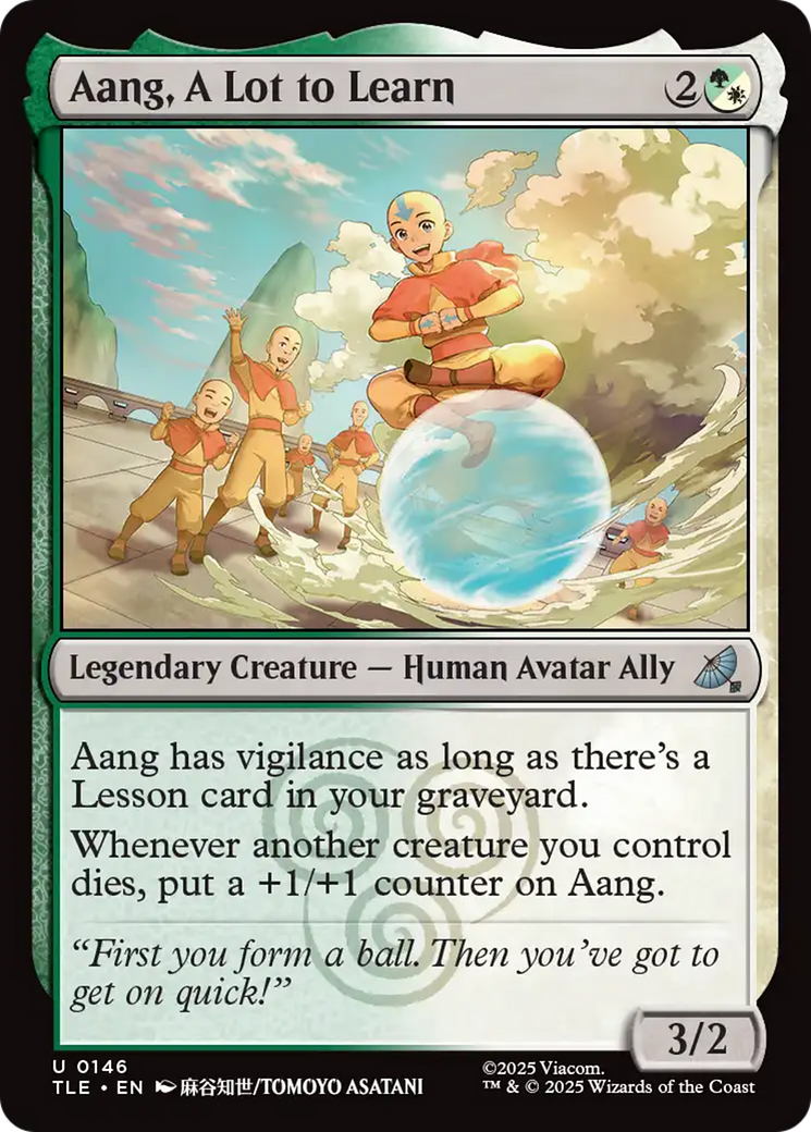 Aang, A Lot to Learn tle