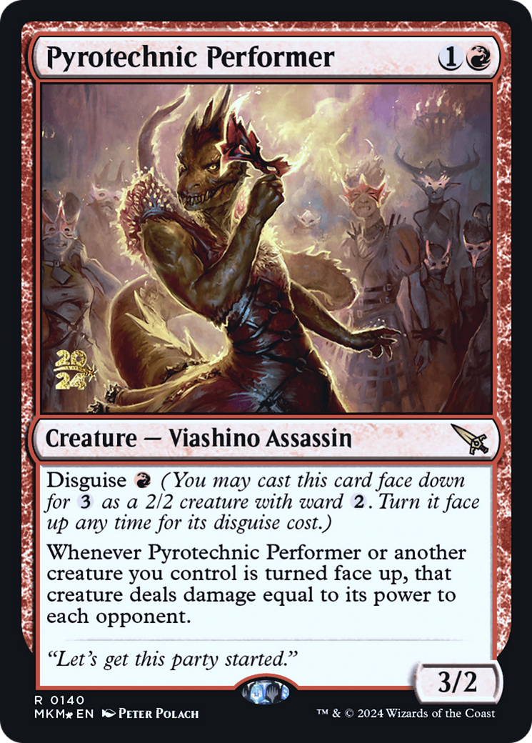 Pyrotechnic Performer (0140) (Prerelease) - Foil
