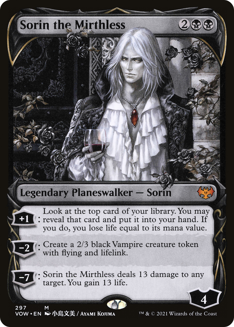 Sorin the Mirthless (297) (Showcase) - Foil