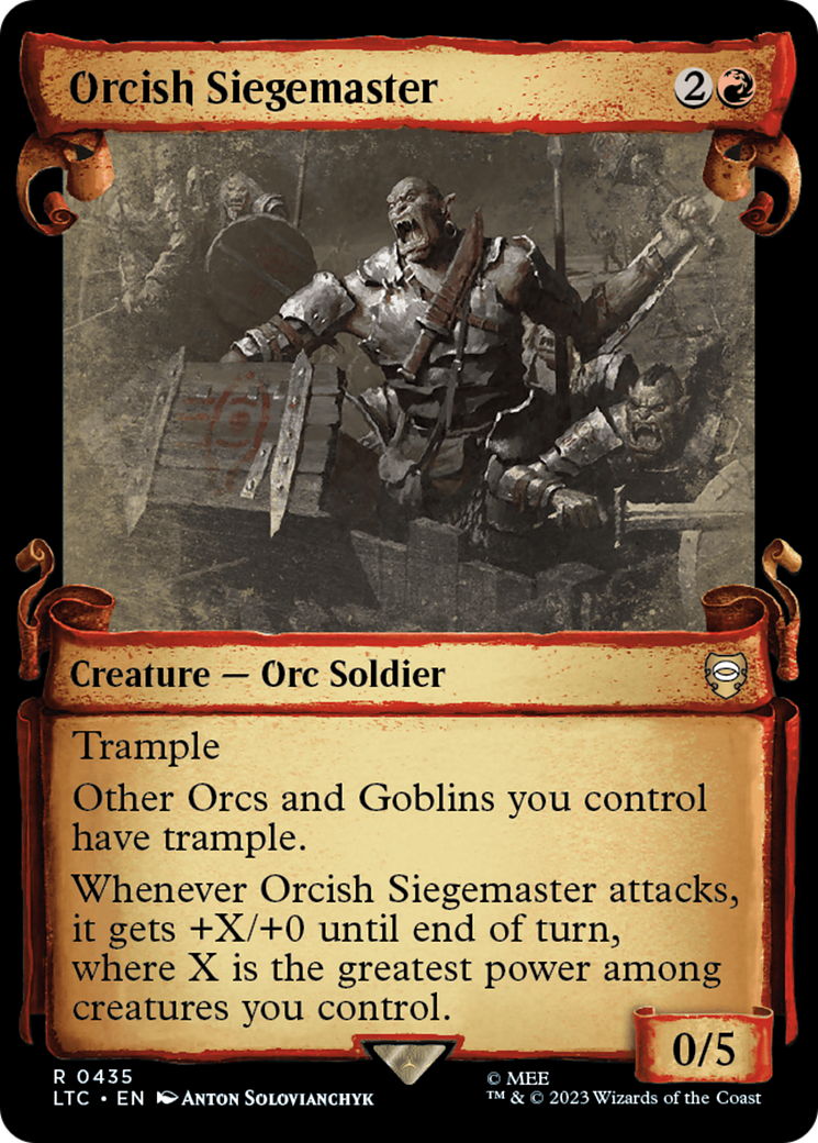 Orcish Siegemaster (0435) (Showcase) - Silver Foil