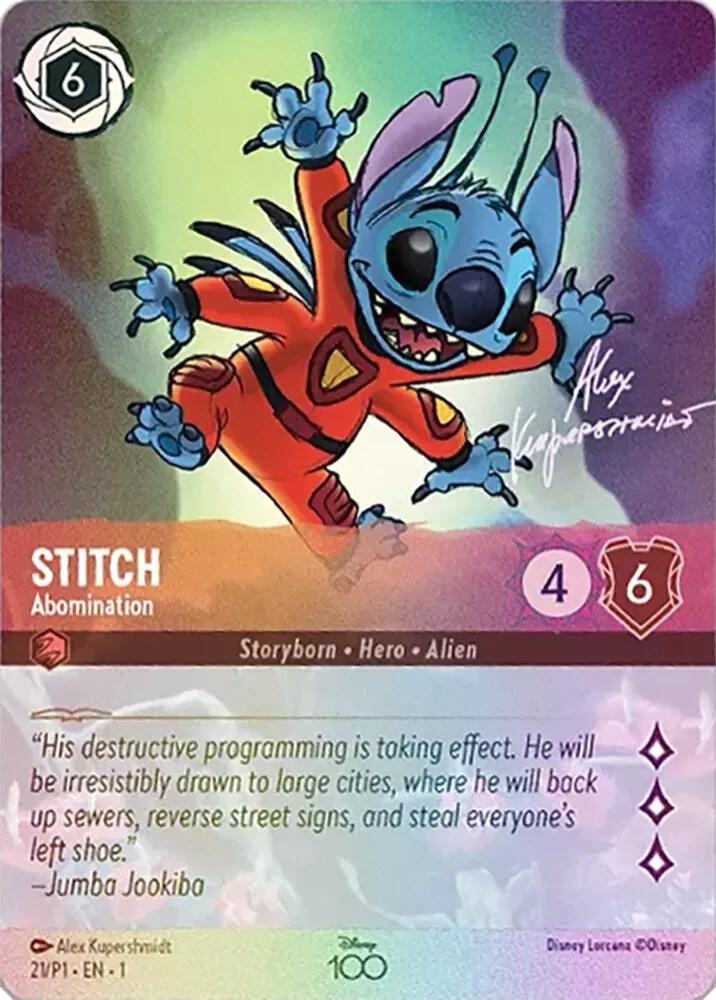 Stitch, Abomination (21/P1) - Satin Holographic Foil