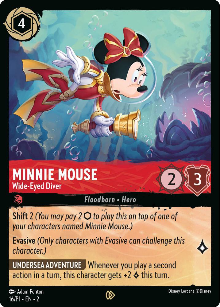 Minnie Mouse, Wide-Eyed Diver (16/P1) - Cold Foil