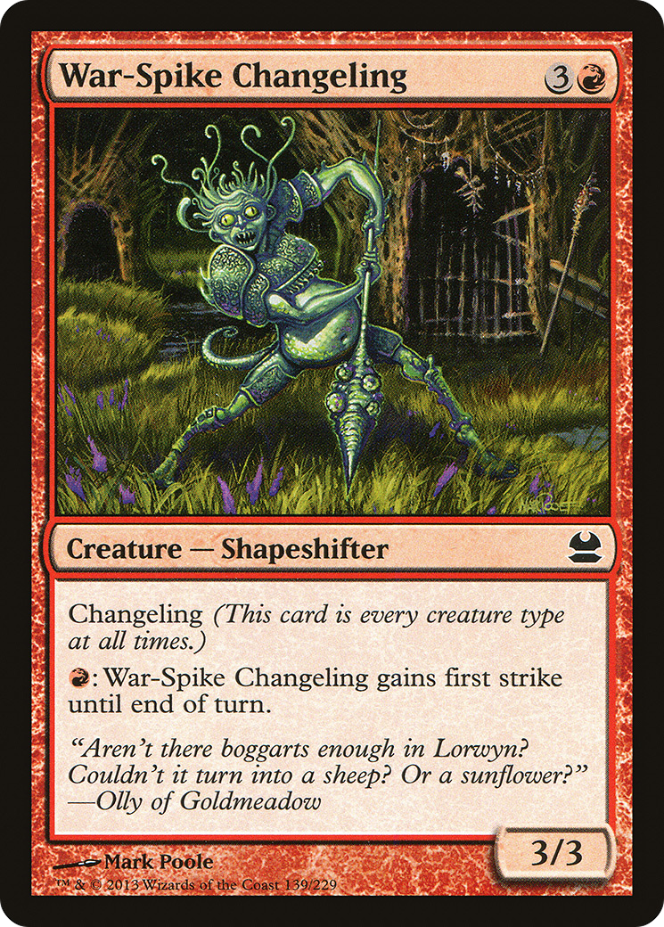 War-Spike Changeling - Foil