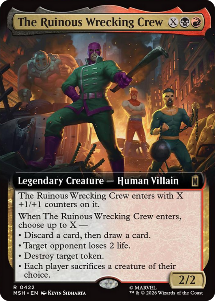 The Ruinous Wrecking Crew (0422) (Extended Art) (MSH) - Foil