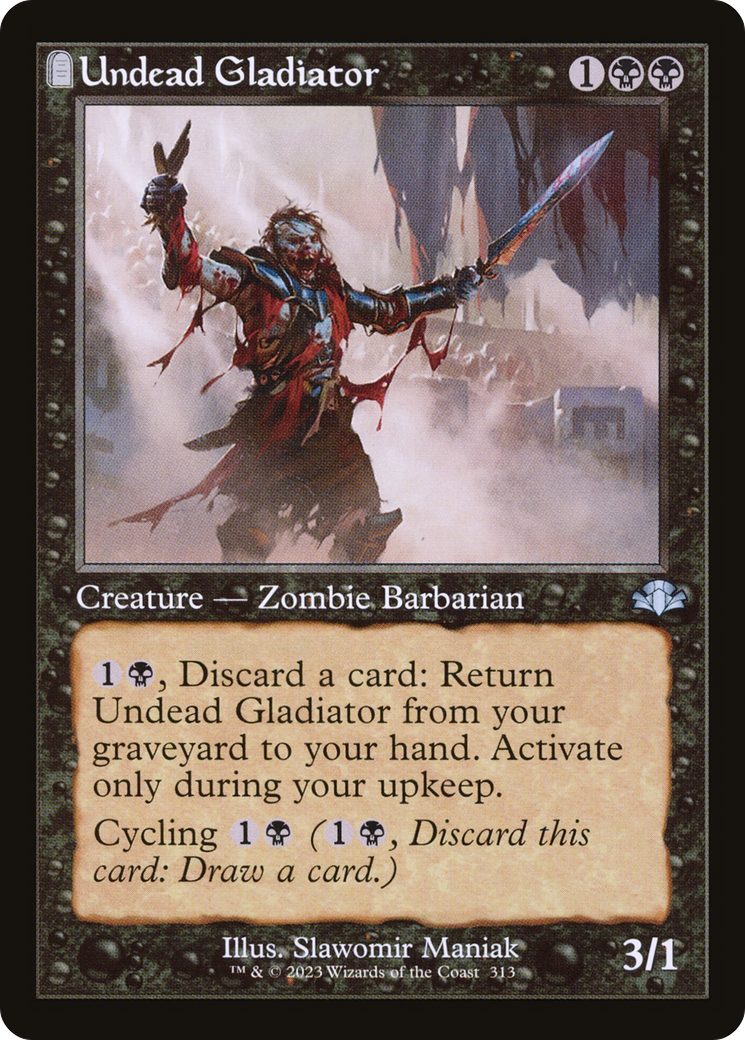 Undead Gladiator (313) (Retro Frame) - Foil
