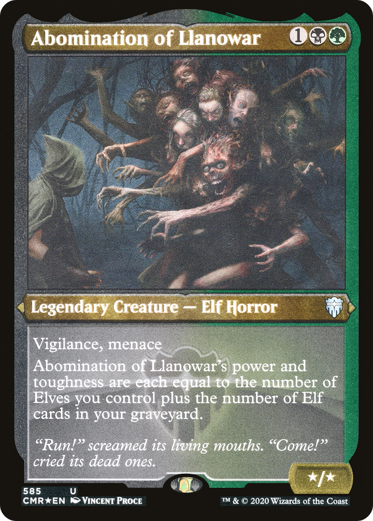 Abomination of Llanowar - Foil Etched