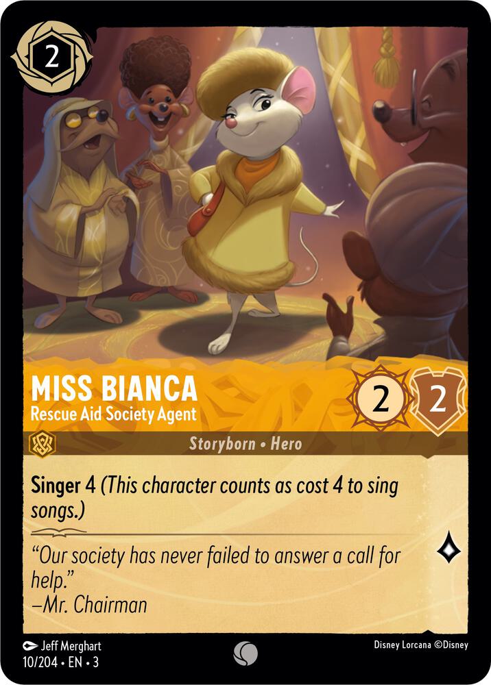 Miss Bianca, Rescue Aid Society Agent (0010) - Cold Foil