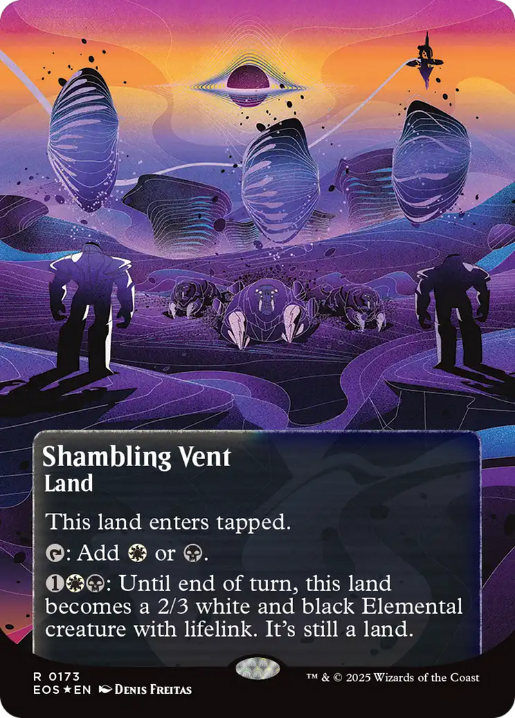 Shambling Vent (0173) (Borderless) - Galaxy Foil