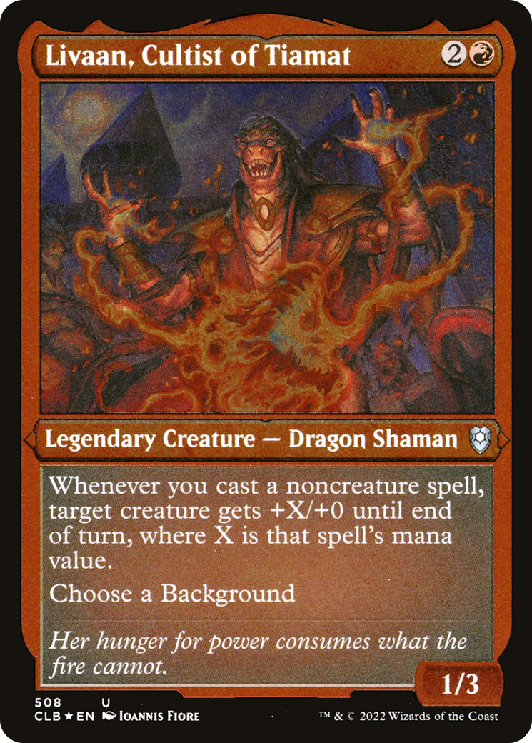 Livaan, Cultist of Tiamat - Foil Etched