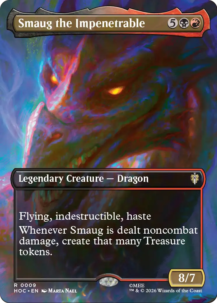 Smaug the Impenetrable (0009) (Borderless) (HOC) - Foil