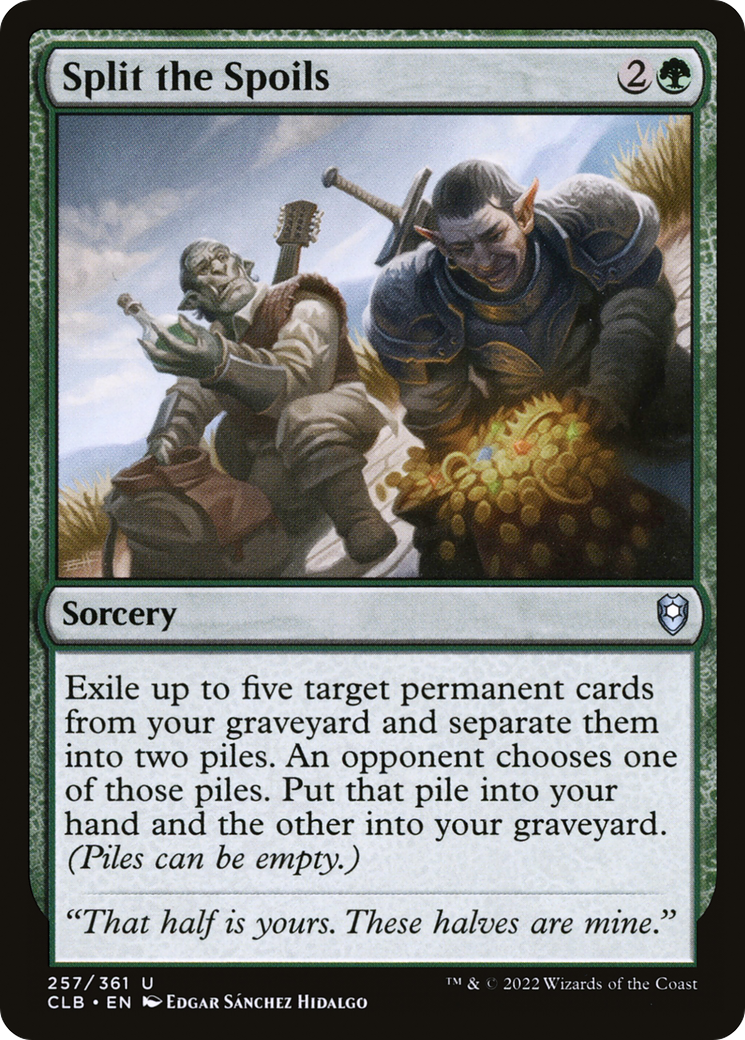 Split the Spoils - Foil