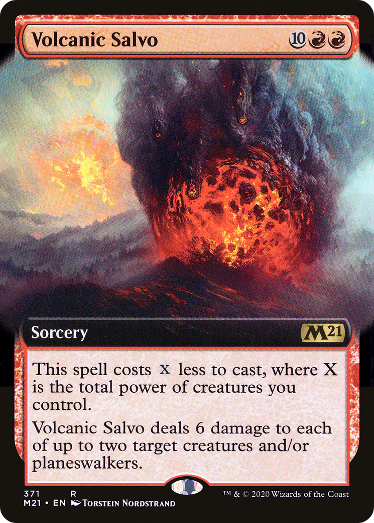 Volcanic Salvo (371) (Extended Art) - Foil
