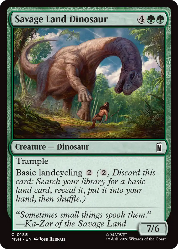 Savage Land Dinosaur (MSH) - Foil